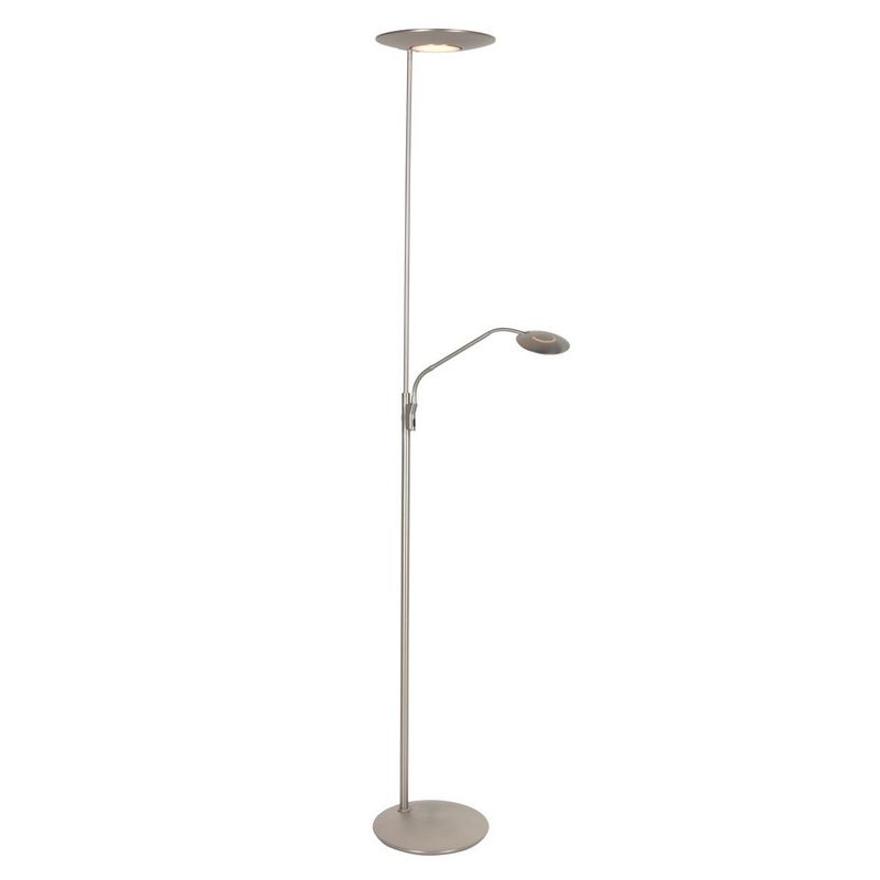 Steinhauer Vloerlamp Zenith2 Staal met Afstandsbediening 4394ST