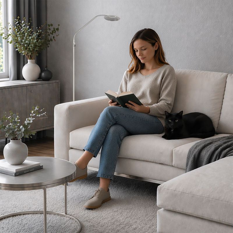 Steinhauer Vloerlamp Zenith2 Satijn Staal 4395ST met push dimmer en afstandsbediening