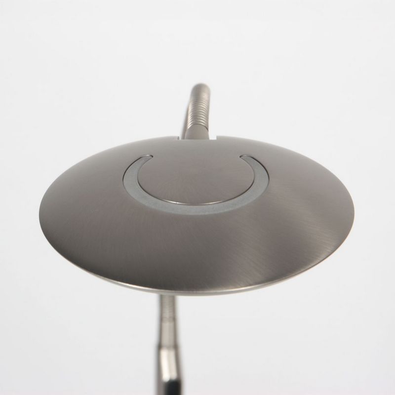 Steinhauer Vloerlamp Zenith2 Satijn Staal 4395ST met push dimmer en afstandsbediening