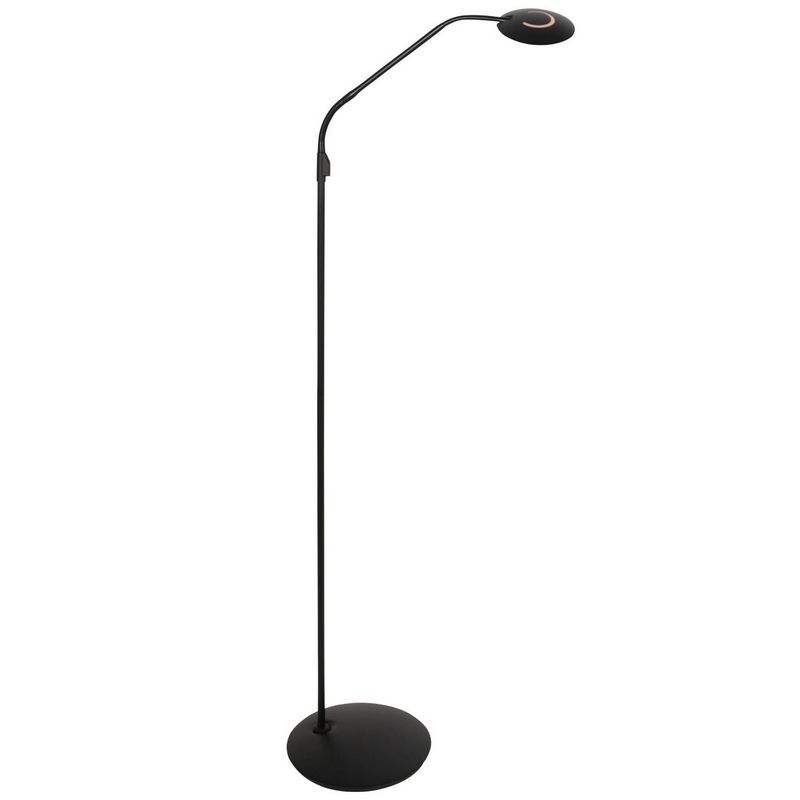 Steinhauer Vloerlamp Zenith2 Mat Zwart 4395ZW met push dimmer en afstandsbediening