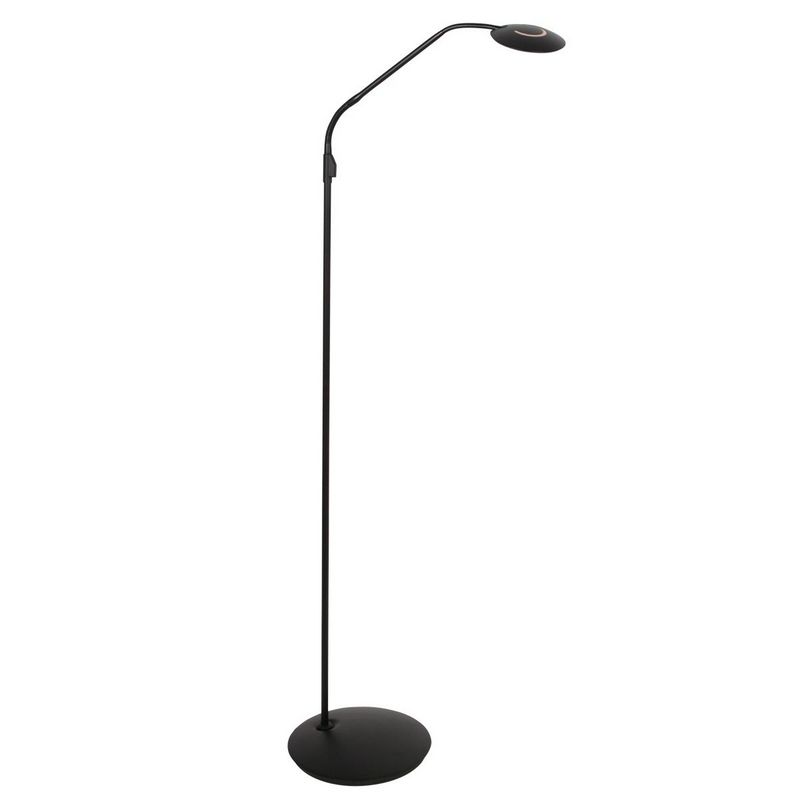 Steinhauer Vloerlamp Zenith2 Mat Zwart 4395ZW met push dimmer en afstandsbediening