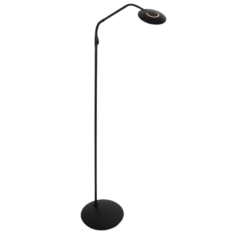 Steinhauer Vloerlamp Zenith2 Mat Zwart 4395ZW met push dimmer en afstandsbediening