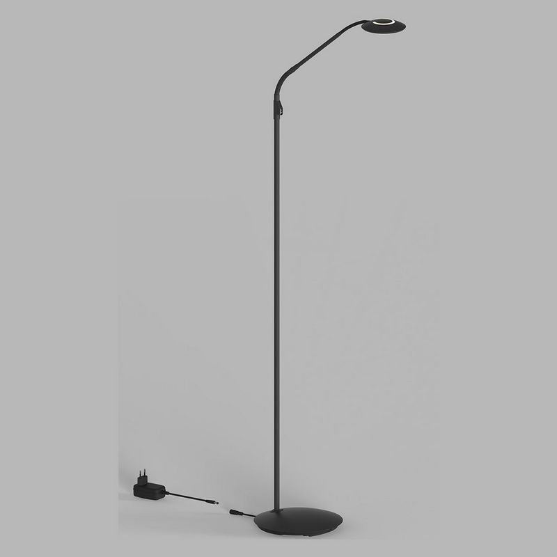Steinhauer Vloerlamp Zenith2 Mat Zwart 4395ZW met push dimmer en afstandsbediening