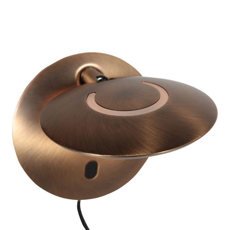 Steinhauer Wandlamp Zenith2 Brons 4396BR met pushdimmer en afstandsbediening