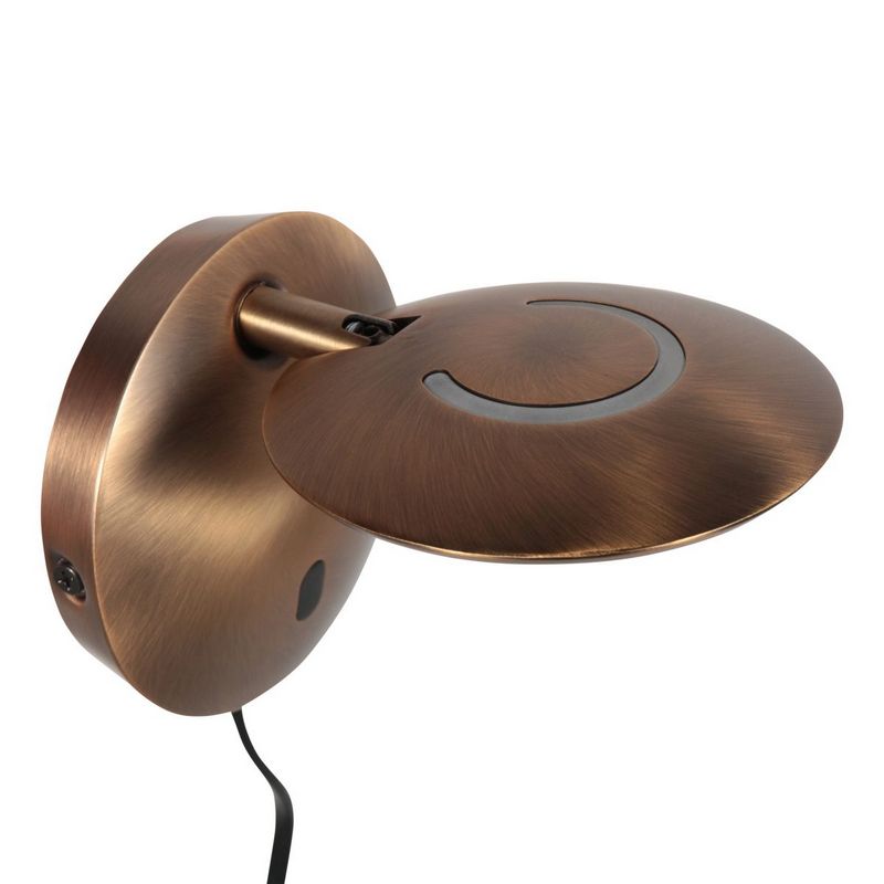 Steinhauer Wandlamp Zenith2 Brons 4396BR met pushdimmer en afstandsbediening