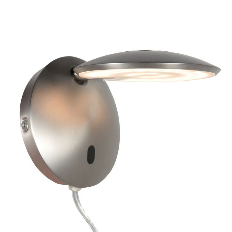 Steinhauer Wandlamp Zenith2 Satijn Staal 4396ST met pushdimmer en afstandsbediening