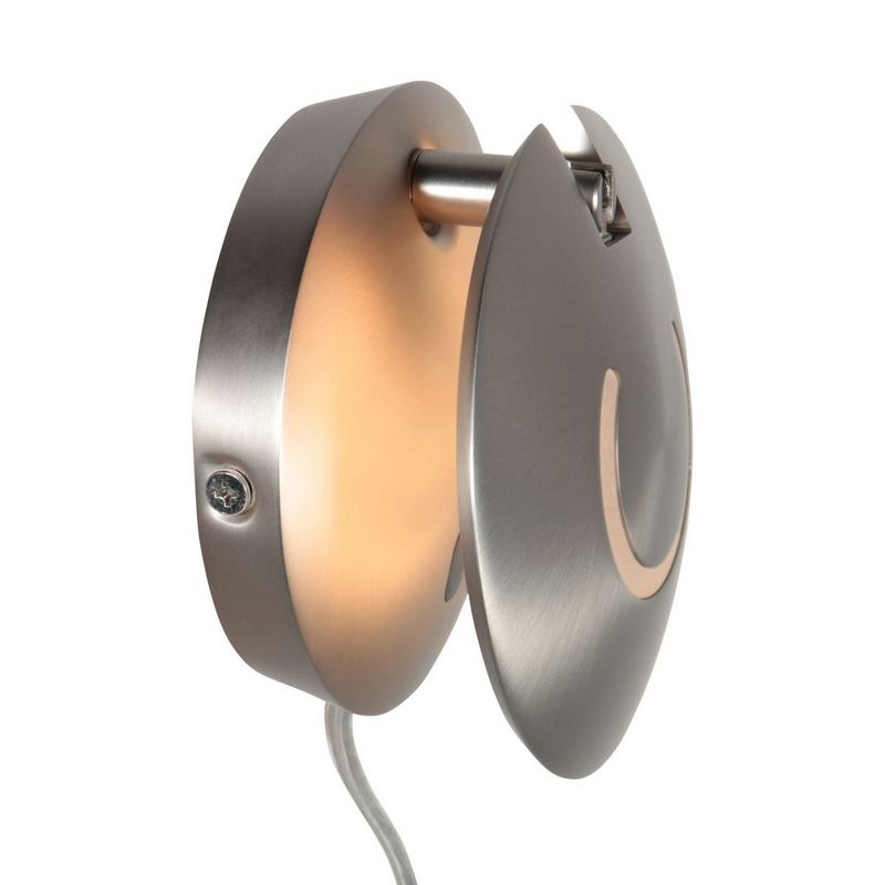 Steinhauer Wandlamp Zenith2 Satijn Staal 4396ST met pushdimmer en afstandsbediening