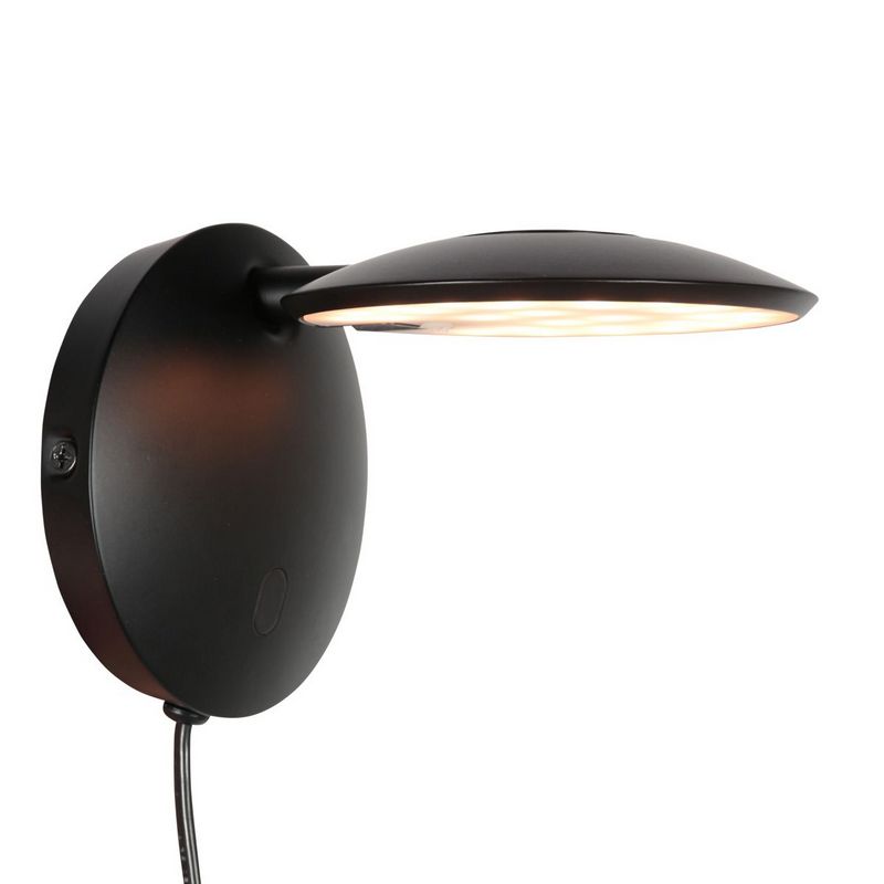 Steinhauer Wandlamp Zenith2 Zwart 4396ZW met pushdimmer en afstandsbediening