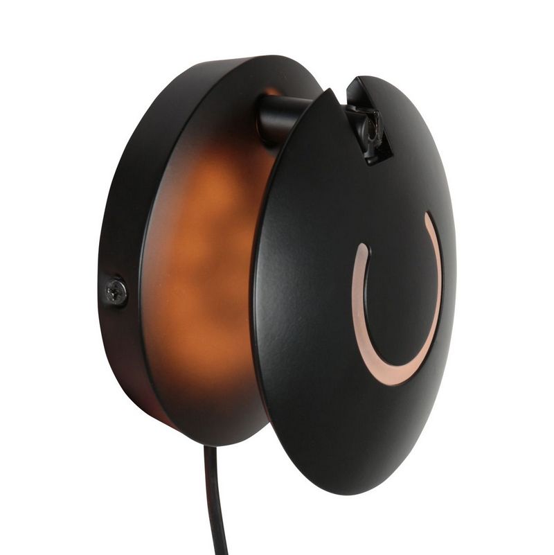 Steinhauer Wandlamp Zenith2 Zwart 4396ZW met pushdimmer en afstandsbediening