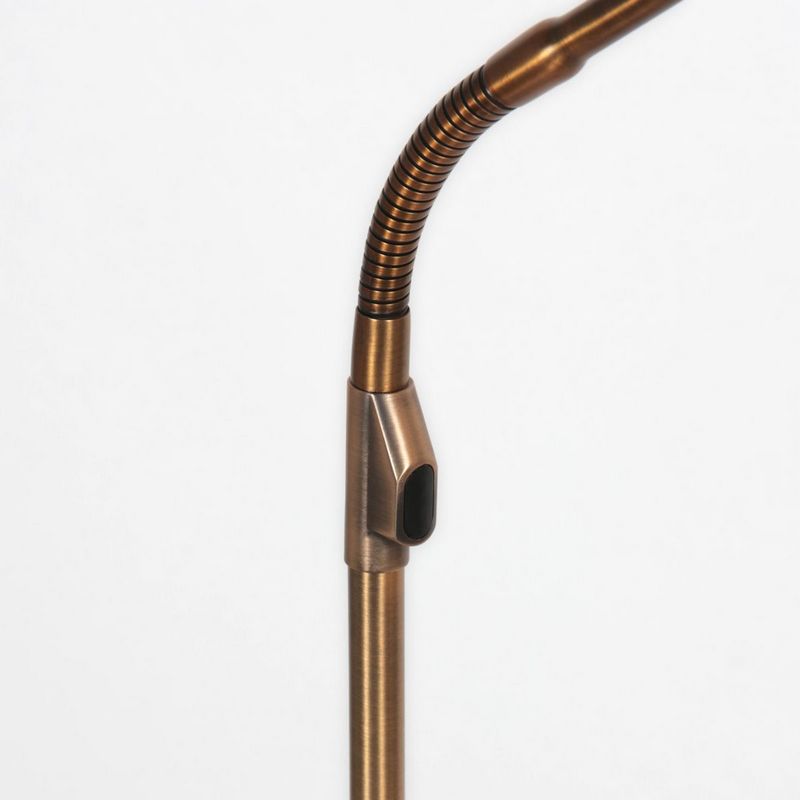 Steinhauer Zenith 2 accu Vloerlamp 4398BR Geborsteld Brons met Flexarm