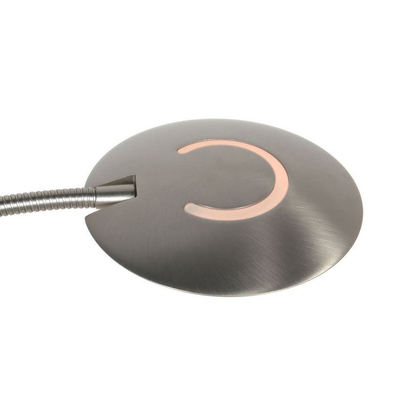 Steinhauer Zenith 2 accu Vloerlamp 4398ST Geborsteld Satijn Staal met Flexarm