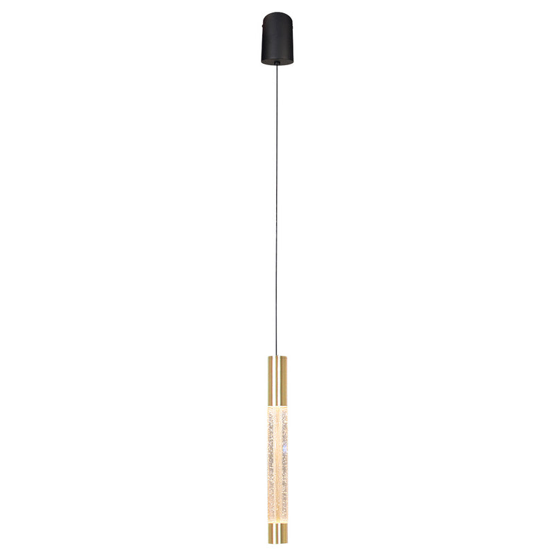 Steinhauer Alisio 1-lichts Hanglamp – Ronde Plaat Mat Goud/Zwart