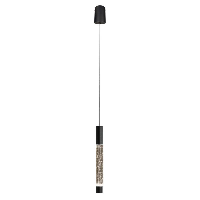 Steinhauer Alisio 1-lichts Hanglamp – Ronde Plaat Mat Zwart/Zwart