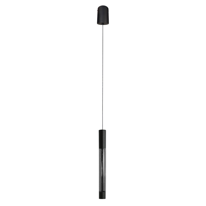 Steinhauer Alisio 1-lichts Hanglamp – Ronde Plaat Mat Zwart/Zwart