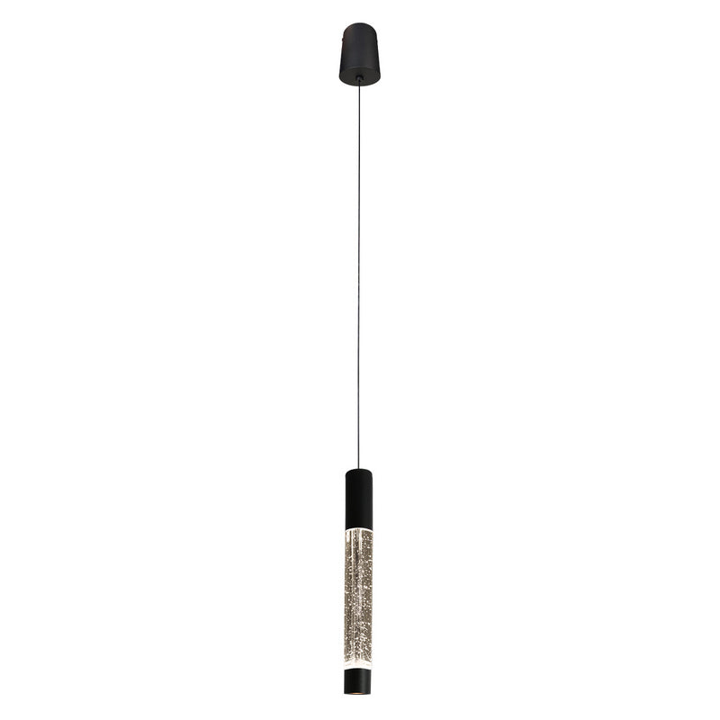 Steinhauer Alisio 1-lichts Hanglamp – Ronde Plaat Mat Zwart/Zwart