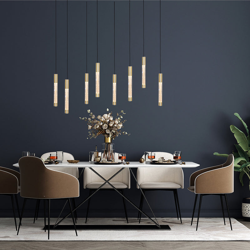 Steinhauer Alisio 8-lichts Hanglamp – Ovaal Goud/Zwart