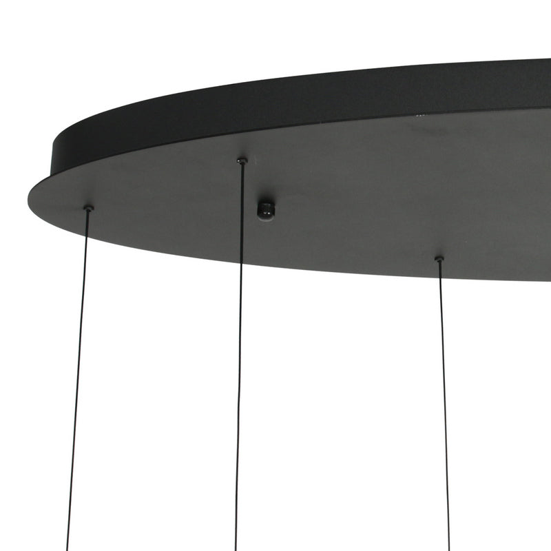 Steinhauer Alisio 8-lichts Hanglamp – Ovaal Zwart/Zwart