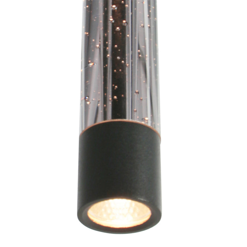 Steinhauer Alisio 8-lichts Hanglamp – Rechte Plaat Zwart/Zwart