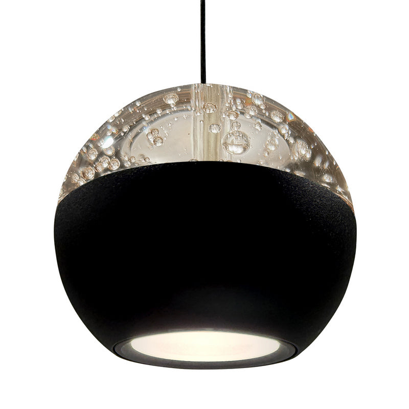Steinhauer Belluno 5-lichts Hanglamp – Ronde Plaat Mat Zwart/Zwart