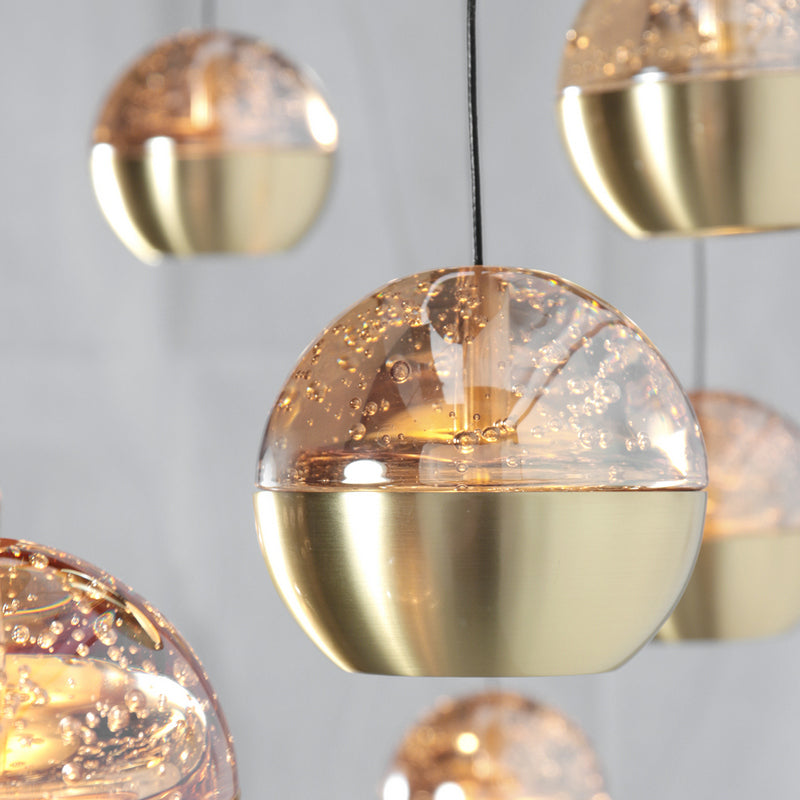 Steinhauer Belluno 5-lichts Hanglamp – Balk Goud/Zwart