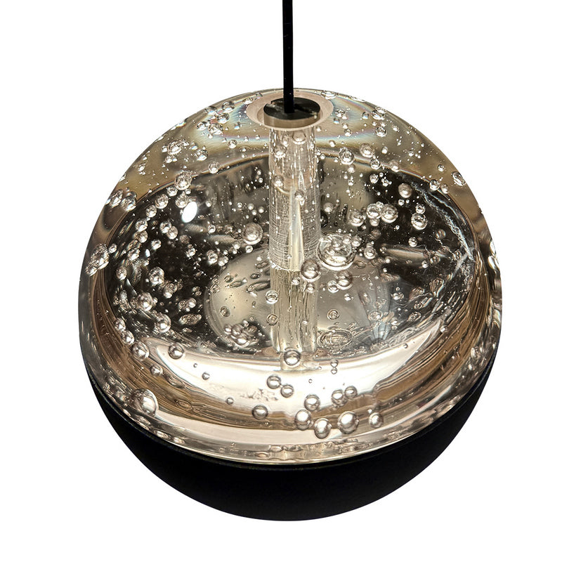 Steinhauer Belluno 1-lichts Hanglamp – Ronde Plaat Mat Zwart/Zwart