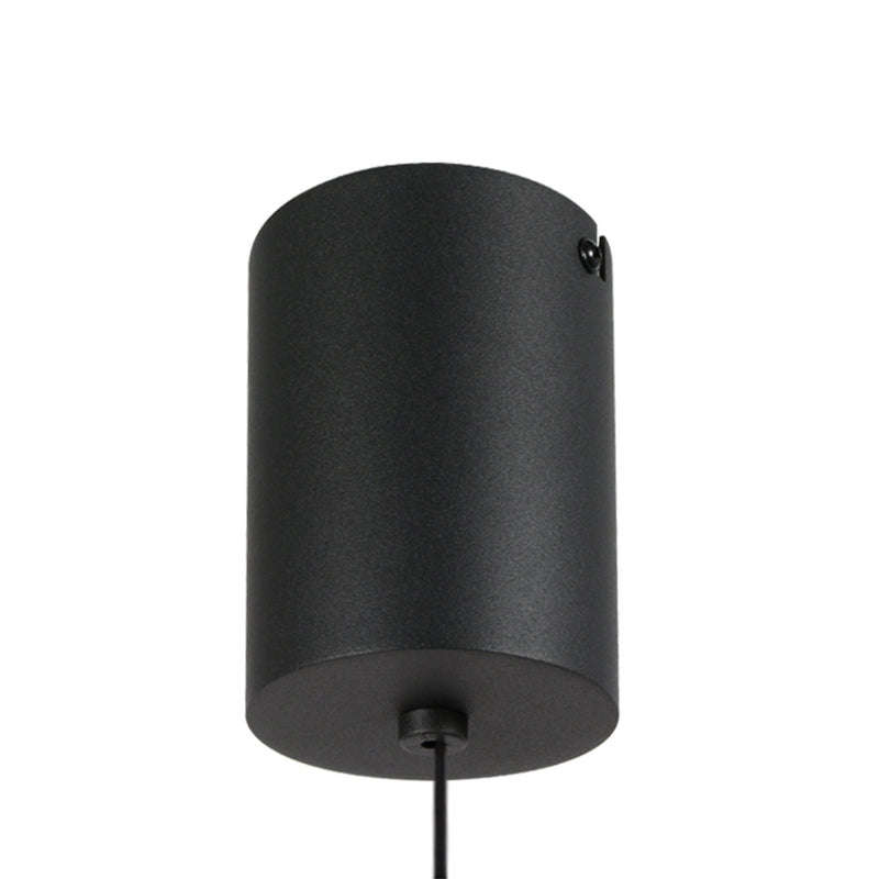 Steinhauer Belluno 1-lichts Hanglamp – Ronde Plaat Mat Zwart/Zwart