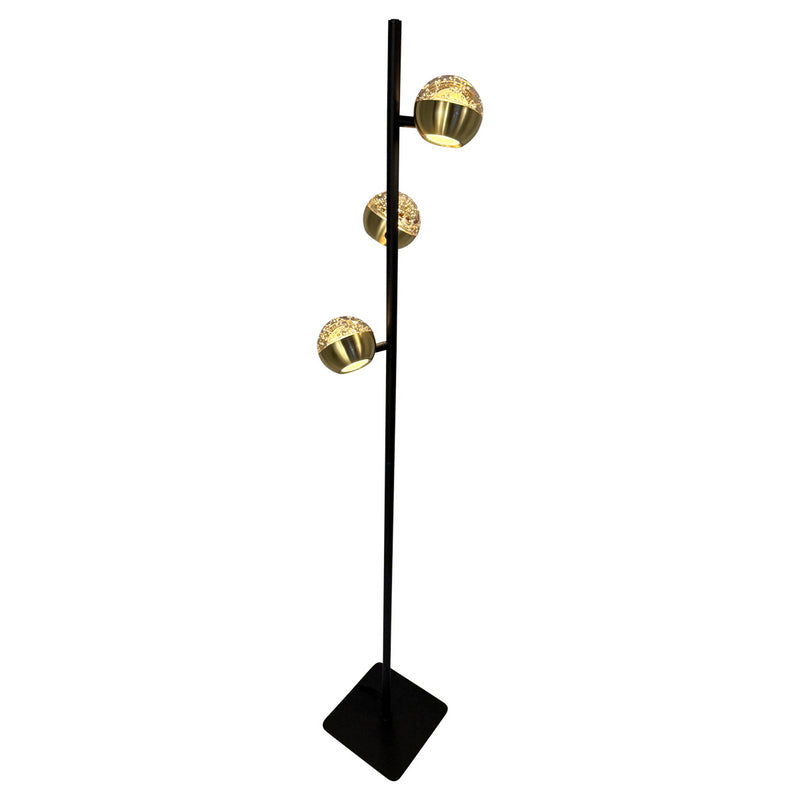 Steinhauer Belluno 3-lichts Vloerlamp Mat Goud/Zwart