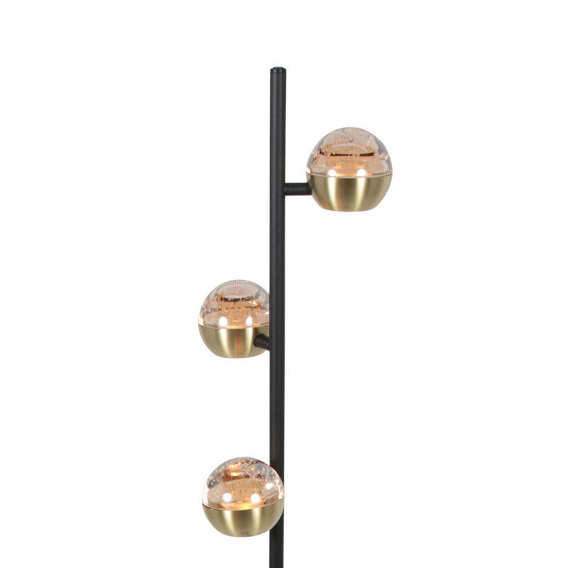 Steinhauer Belluno 3-lichts Vloerlamp Mat Goud/Zwart