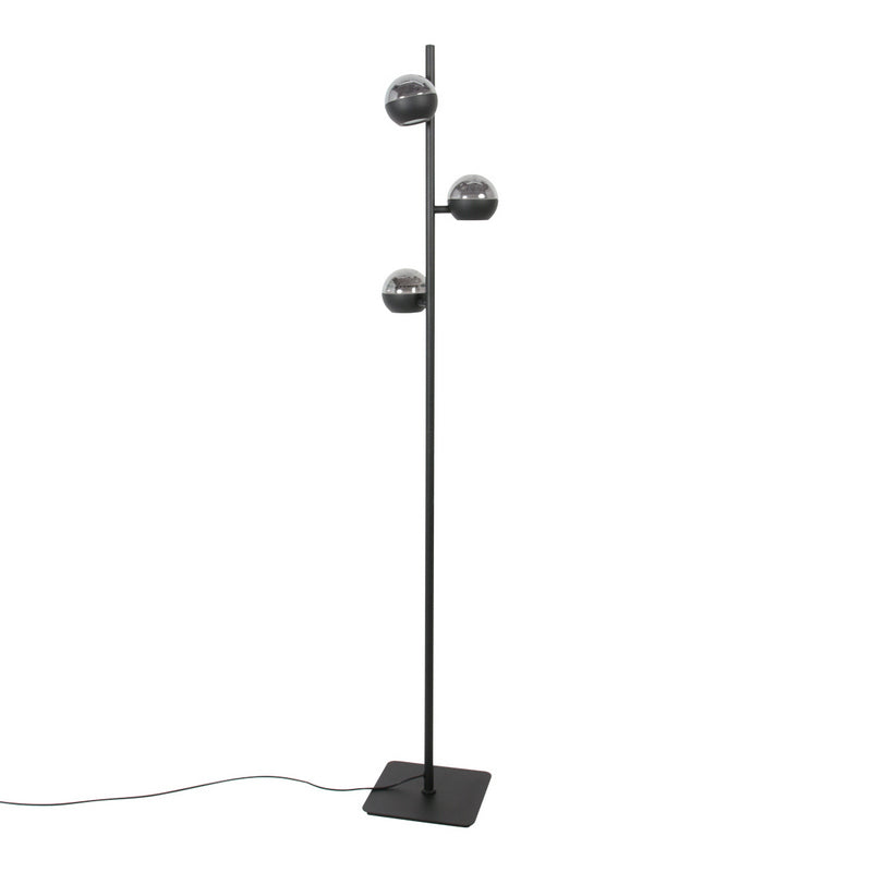 Steinhauer Belluno 3-lichts Vloerlamp Mat Zwart/Zwart