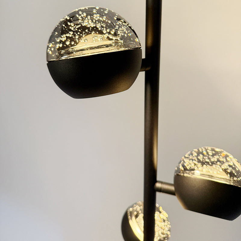 Steinhauer Belluno 3-lichts Vloerlamp Mat Zwart/Zwart