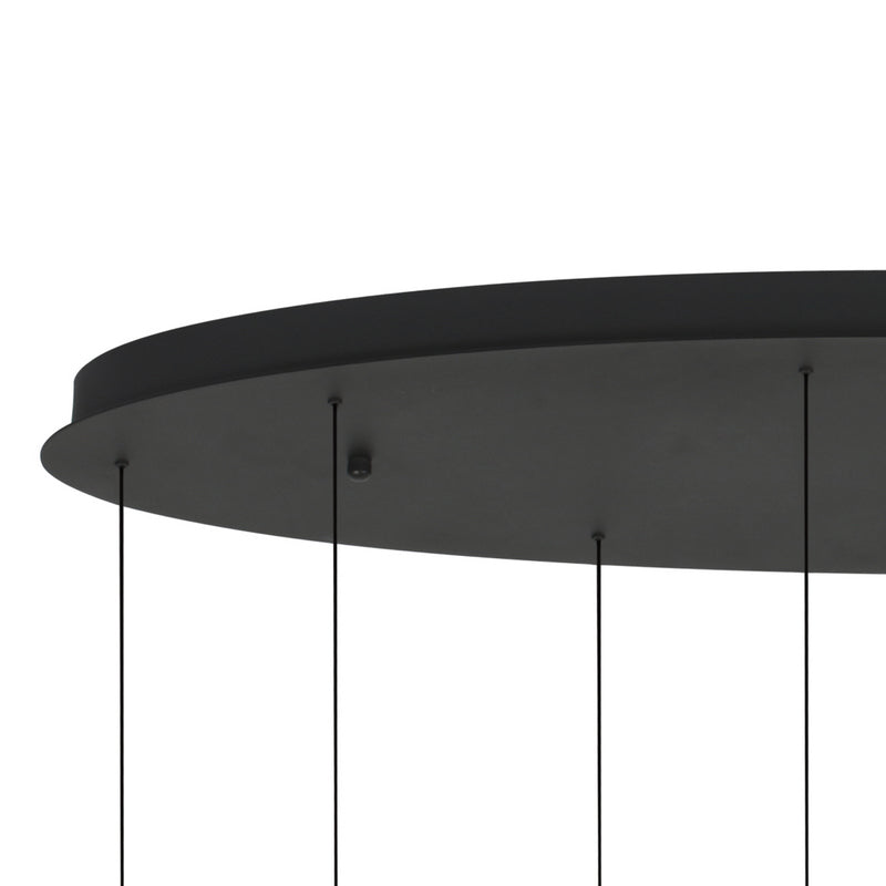 Steinhauer Belluno 8-lichts Hanglamp – Ovaal Goud/Zwart