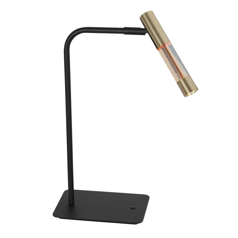 Steinhauer Alisio 1-lichts Tafellamp Mat Goud/Zwart