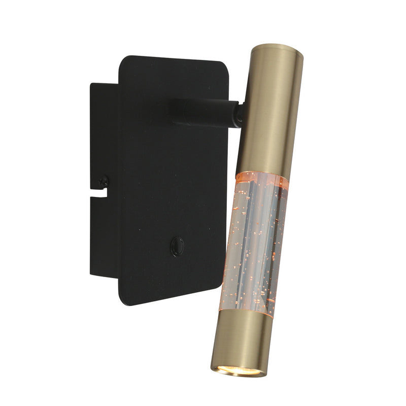 Steinhauer Alisio 1-lichts Wandlamp Mat Goud/Zwart