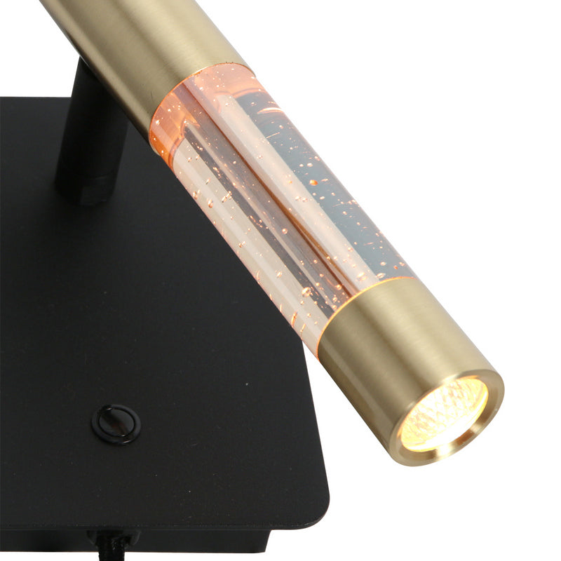 Steinhauer Alisio 1-lichts Wandlamp Mat Goud/Zwart