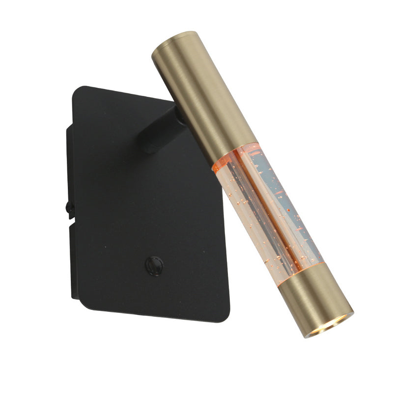 Steinhauer Alisio 1-lichts Wandlamp Mat Goud/Zwart