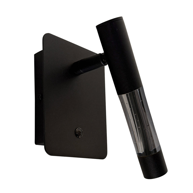 Steinhauer Alisio 1-lichts Wandlamp Mat Zwart/Zwart