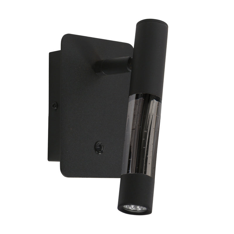 Steinhauer Alisio 1-lichts Wandlamp Mat Zwart/Zwart