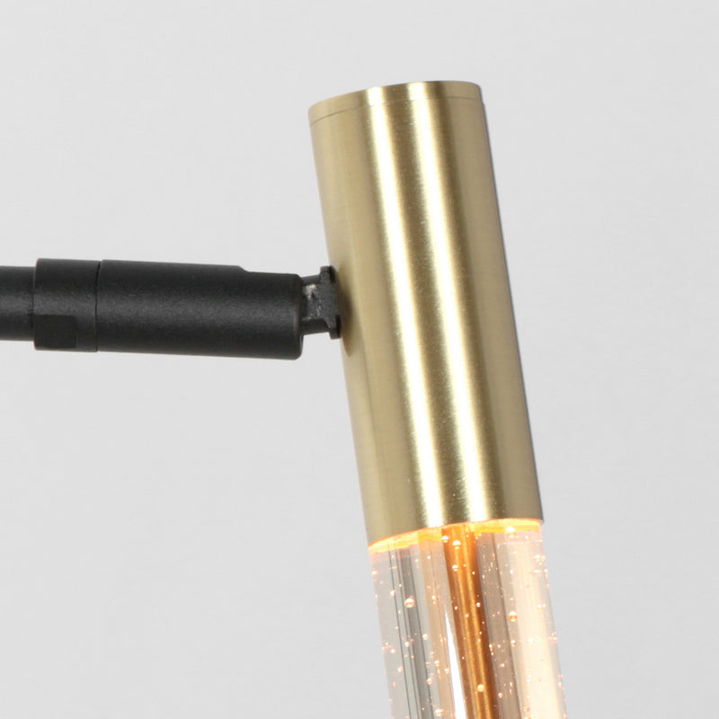 Steinhauer Alisio 1-Lichts Vloerlamp Mat Goud/Zwart 990Lumen