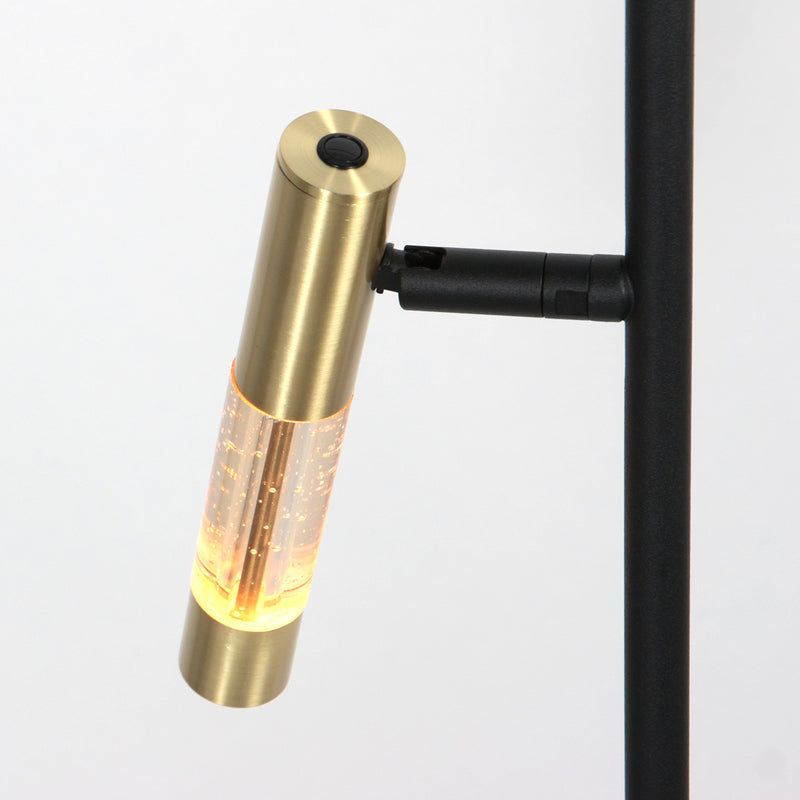 Steinhauer Alisio 2-Lichts Vloerlamp Mat Goud/Zwart 2 x 990Lumen
