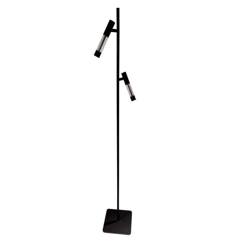 Steinhauer Alisio 2-Lichts Vloerlamp Mat Zwart/Zwart 2 x 990Lumen