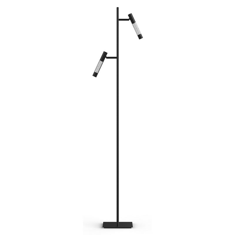 Steinhauer Alisio 2-Lichts Vloerlamp Mat Zwart/Zwart 2 x 990Lumen