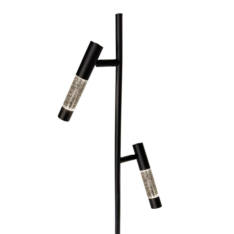 Steinhauer Alisio 2-Lichts Vloerlamp Mat Zwart/Zwart 2 x 990Lumen