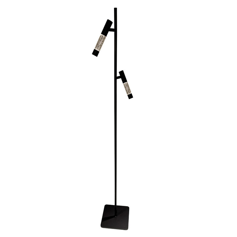 Steinhauer Alisio 2-Lichts Vloerlamp Mat Zwart/Zwart 2 x 990Lumen