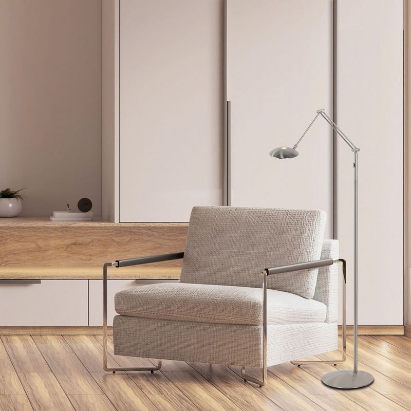 Steinhauer Daphne 4601ST lees-vloerlamp geborsteld staal