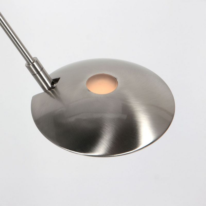 Steinhauer Daphne 2-Lichts Uplight met zijarm 4602ST vloerlamp Geborsteld Staal