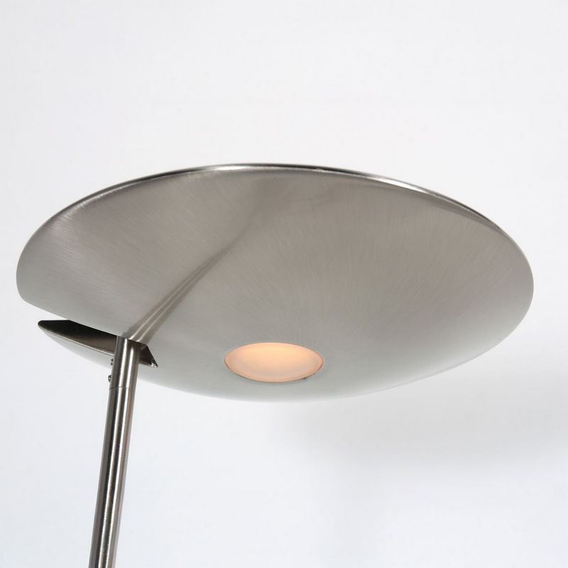 Steinhauer Daphne 2-Lichts Uplight met zijarm 4602ST vloerlamp Geborsteld Staal