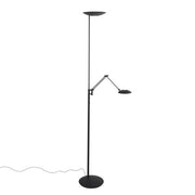 Steinhauer Daphne 2-Lichts Uplight met zijarm 4602ZW vloerlamp Mat Zwart