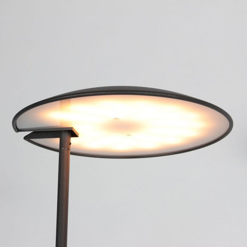 Steinhauer Daphne 2-Lichts Uplight met zijarm 4602ZW vloerlamp Mat Zwart