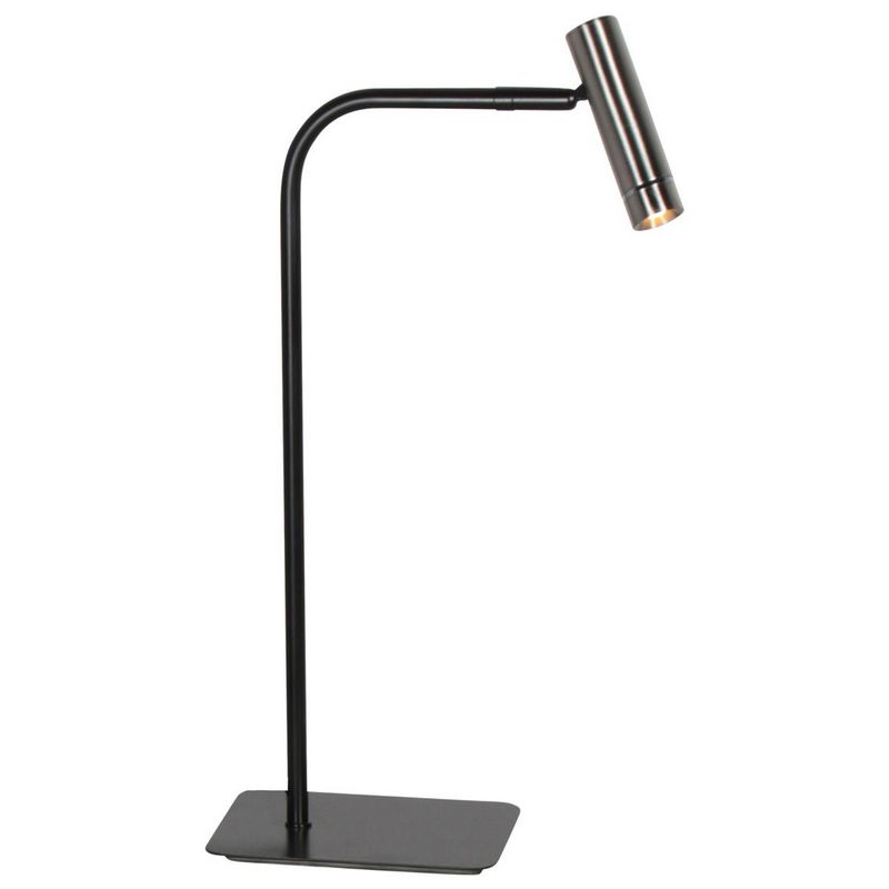 Lumo Design Tafellamp Zwart/Staal 480Lumen (2700Kelvin Warm Wit)