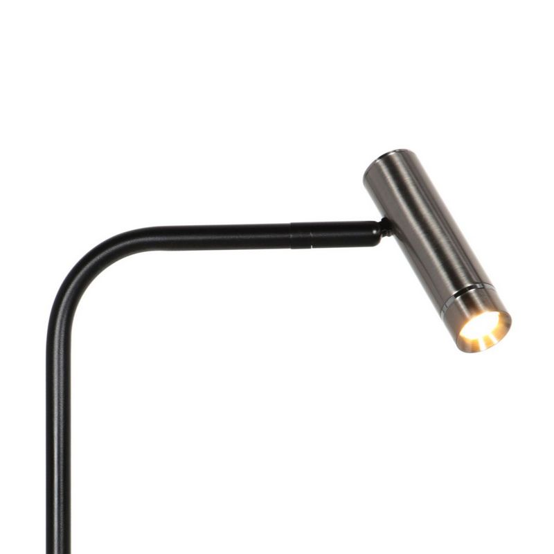 Lumo Design Tafellamp Zwart/Staal 480Lumen (2700Kelvin Warm Wit)